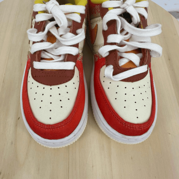 Nike Kids Air Force 1  Little Accra sneakers Size 12.5 Leather Limited Edition - Picture 7 of 12